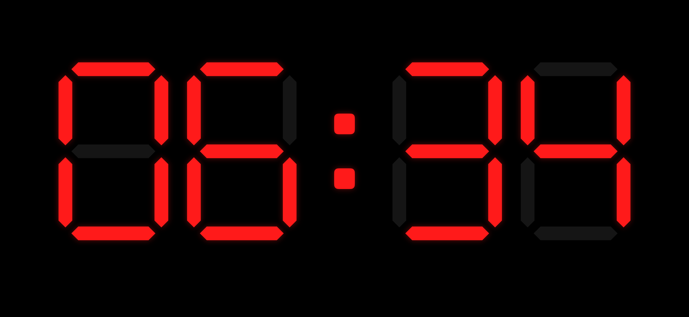 Countdown timer display