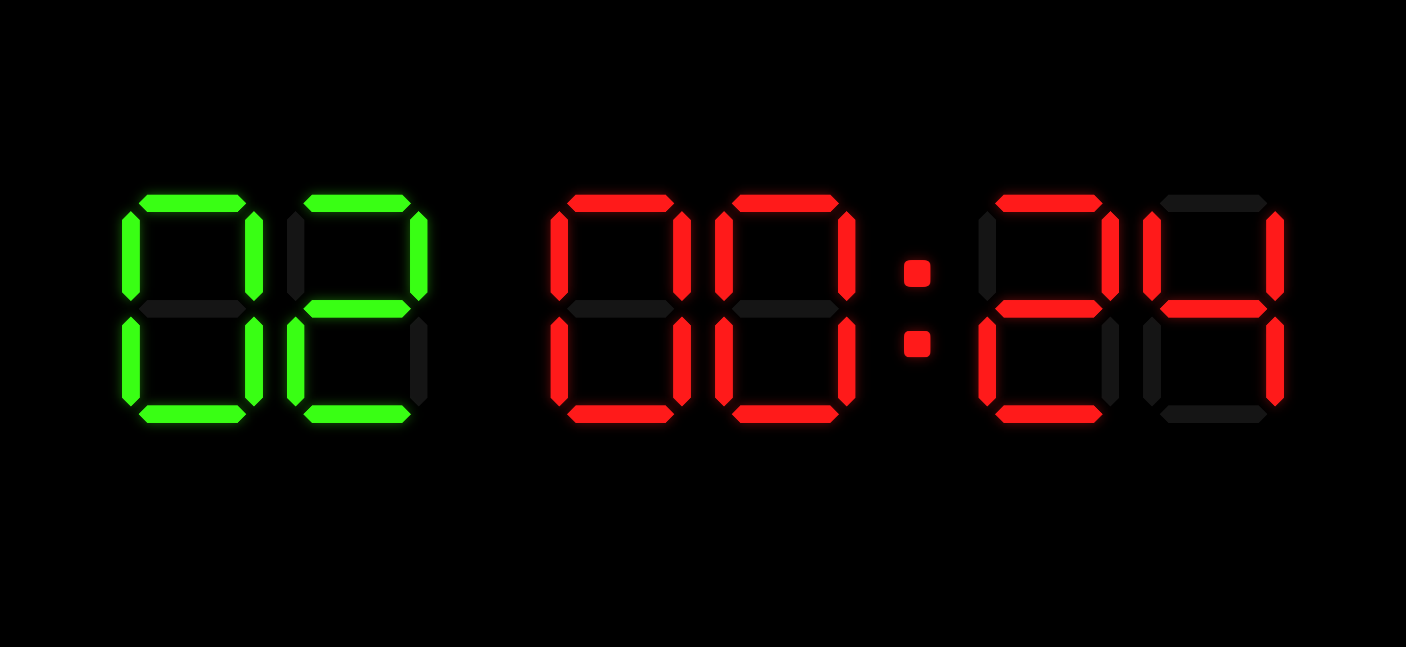 BoxClock EMOM timer showing round 02, time 00:24 in LED display