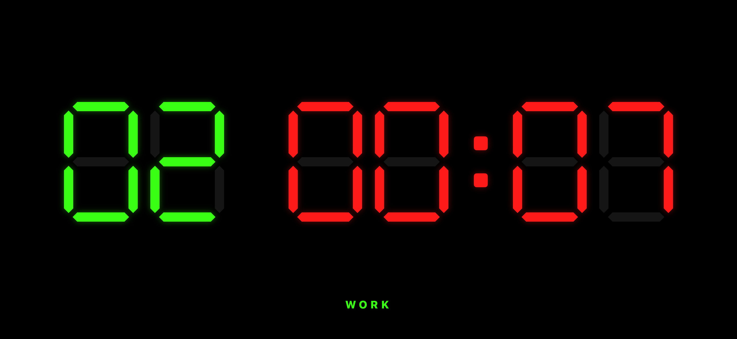 Tabata timer in work phase